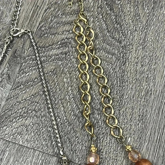 Multicolor Beaded Necklace Set  Three(3) Mixed Style Necklaces - Picture 13 of 16